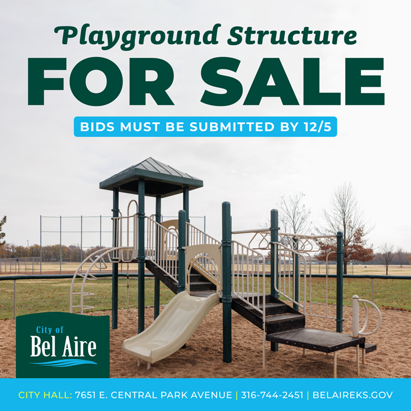 Bel Aire Rec Center Playground Structure for Sale