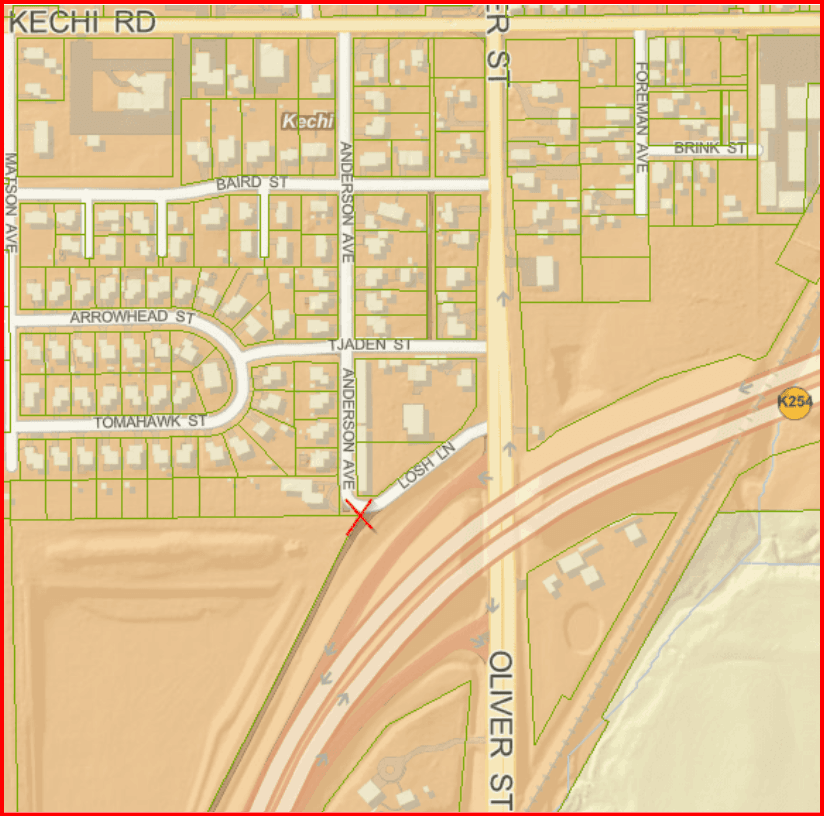 Kechi Brush Site Location